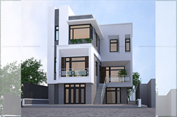 THIẾT KẾ BIỆT THỰ, BIỆT THỰ HIỆN ĐẠI ANH PHƯỜNG